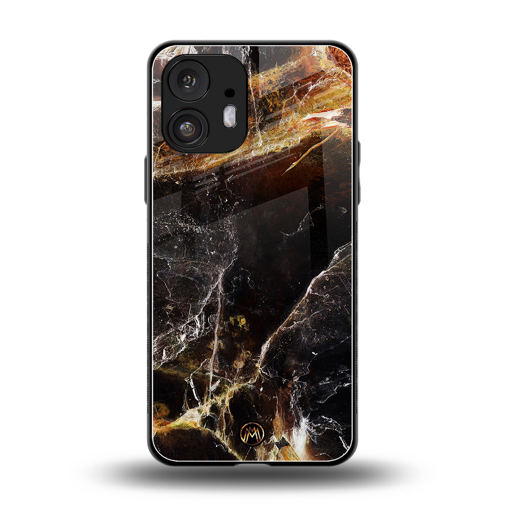gold dust back phone cover | glass case for nothing phone 2