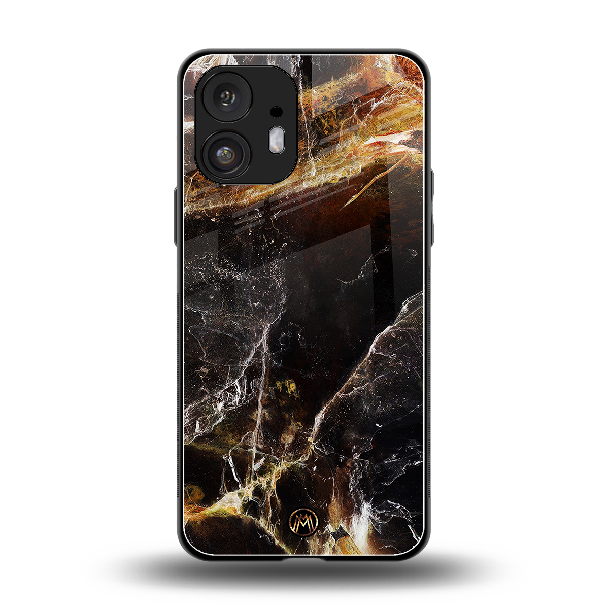 gold dust back phone cover | glass case for nothing phone 2