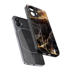 gold dust back phone cover | glass case for nothing phone 2