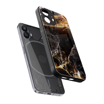 gold dust back phone cover | glass case for nothing phone 2