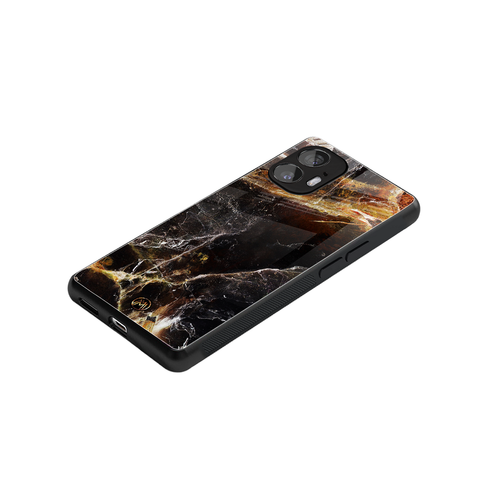 gold dust back phone cover | glass case for nothing phone 2