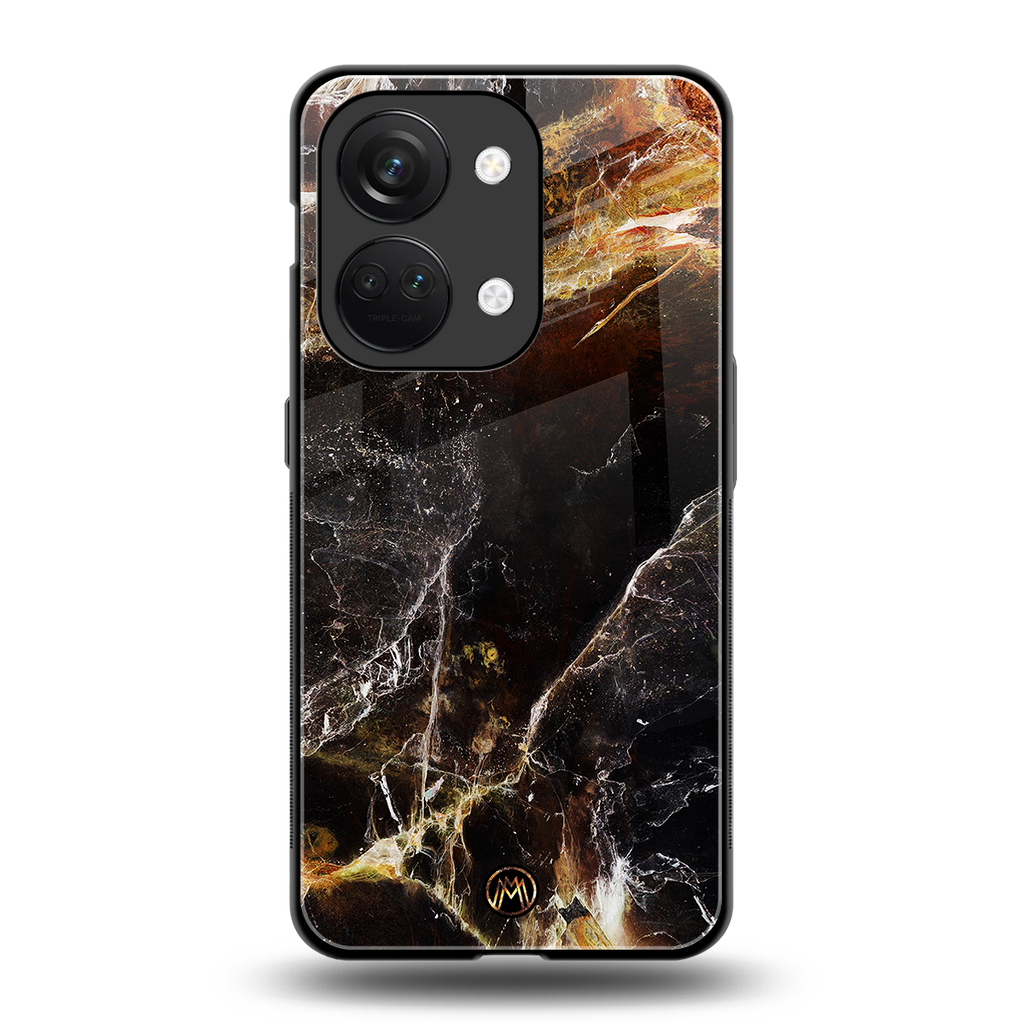 gold dust back phone cover | glass case for oneplus nord 3