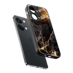 gold dust back phone cover | glass case for oneplus nord 3