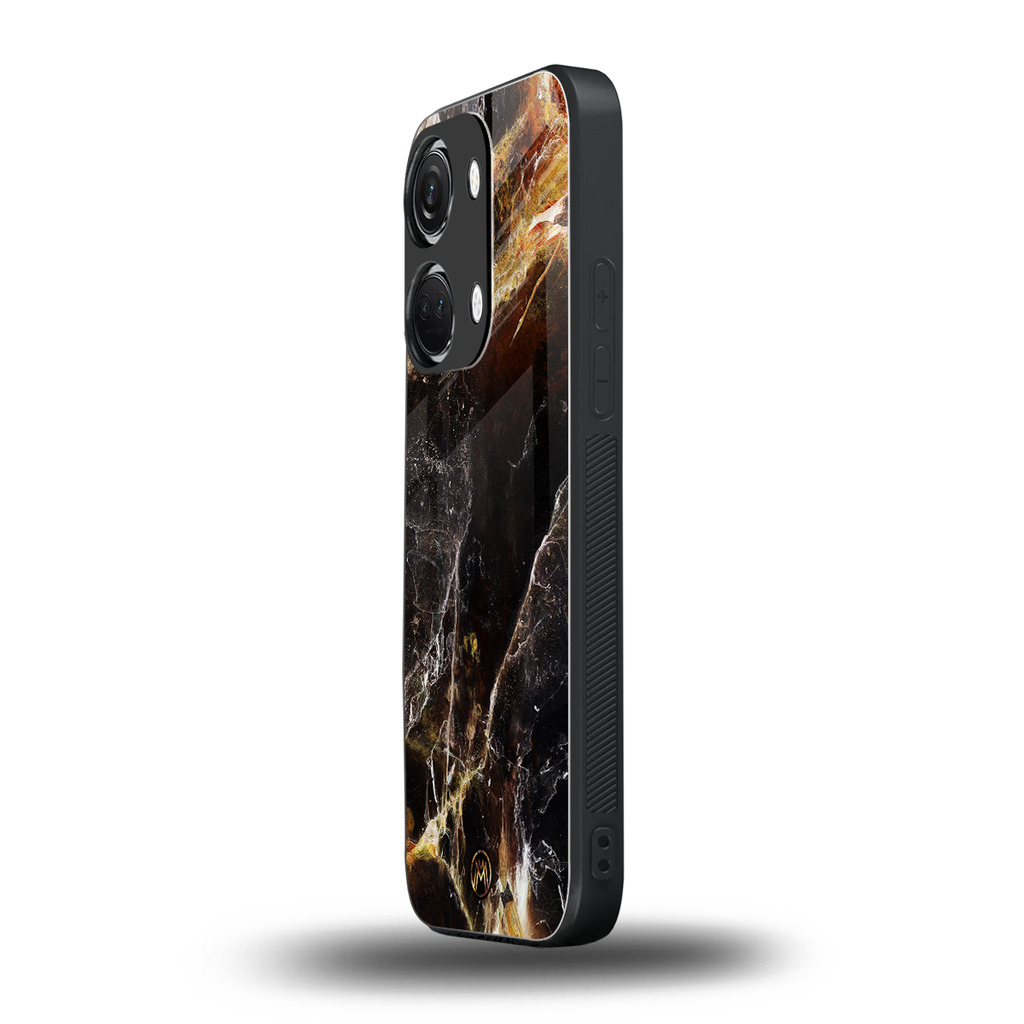 gold dust back phone cover | glass case for oneplus nord 3