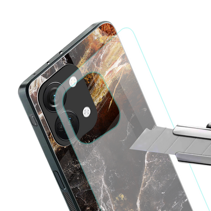 gold dust back phone cover | glass case for oneplus nord 3