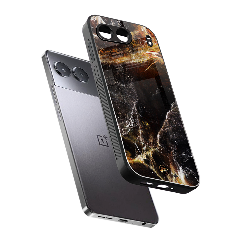 gold dust back phone cover | glass case for oneplus nord 4