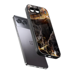 gold dust back phone cover | glass case for oneplus nord 4