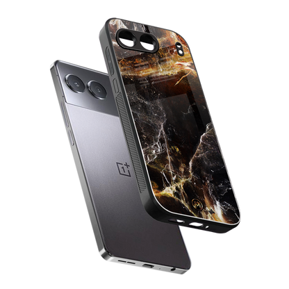 gold dust back phone cover | glass case for oneplus nord 4