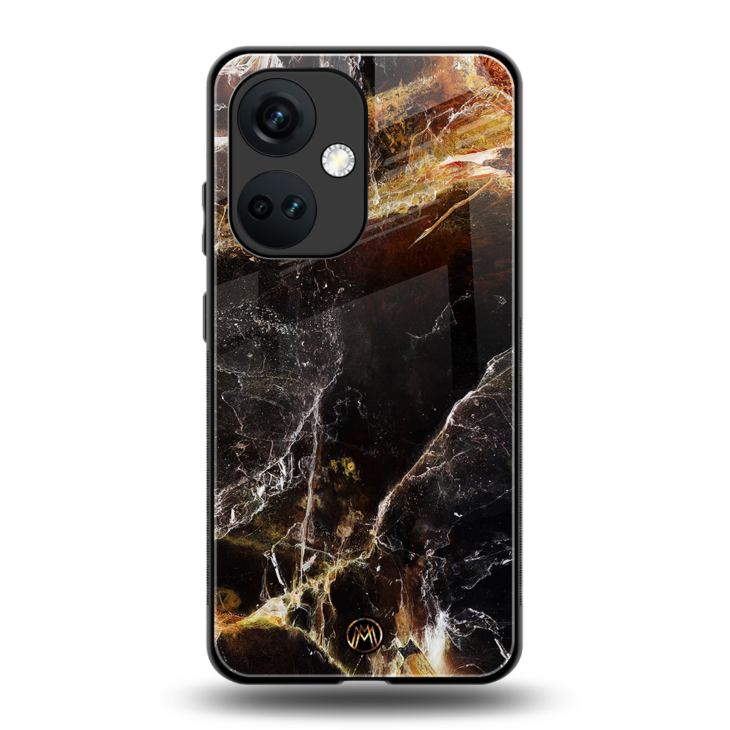 gold dust back phone cover | glass case for oneplus nord ce 3