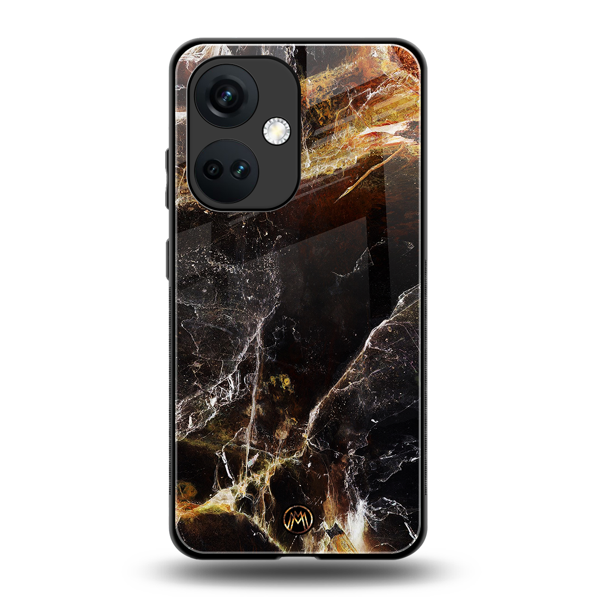 gold dust back phone cover | glass case for oneplus nord ce 3