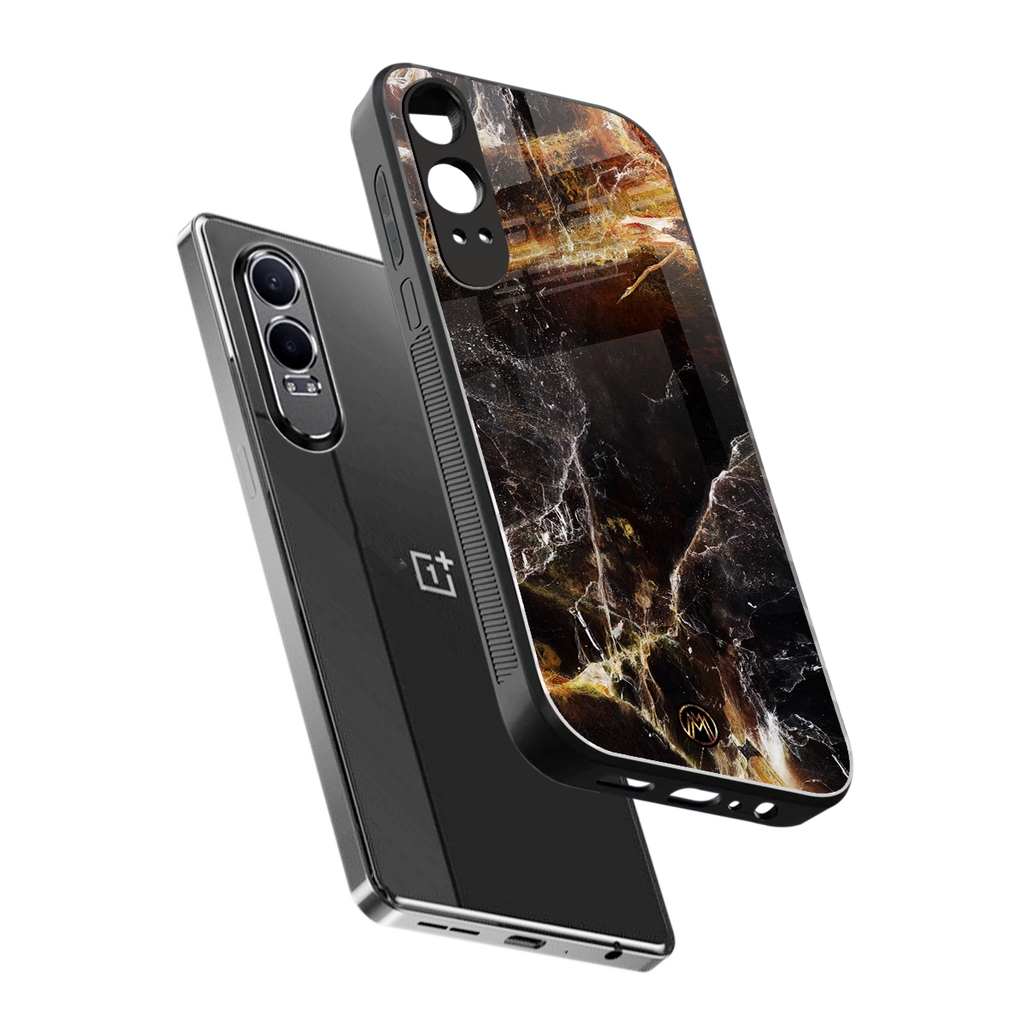 gold dust back phone cover | glass case for oneplus nord ce 4 lite