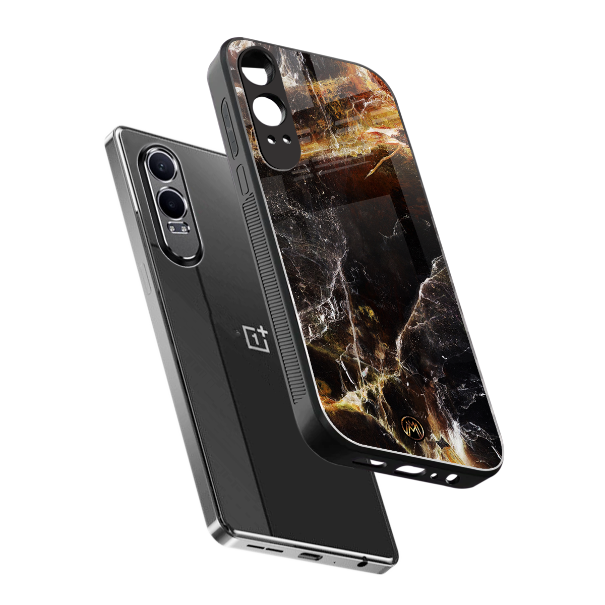 gold dust back phone cover | glass case for oneplus nord ce 4 lite