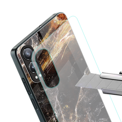 gold dust back phone cover | glass case for oneplus nord ce 4 lite