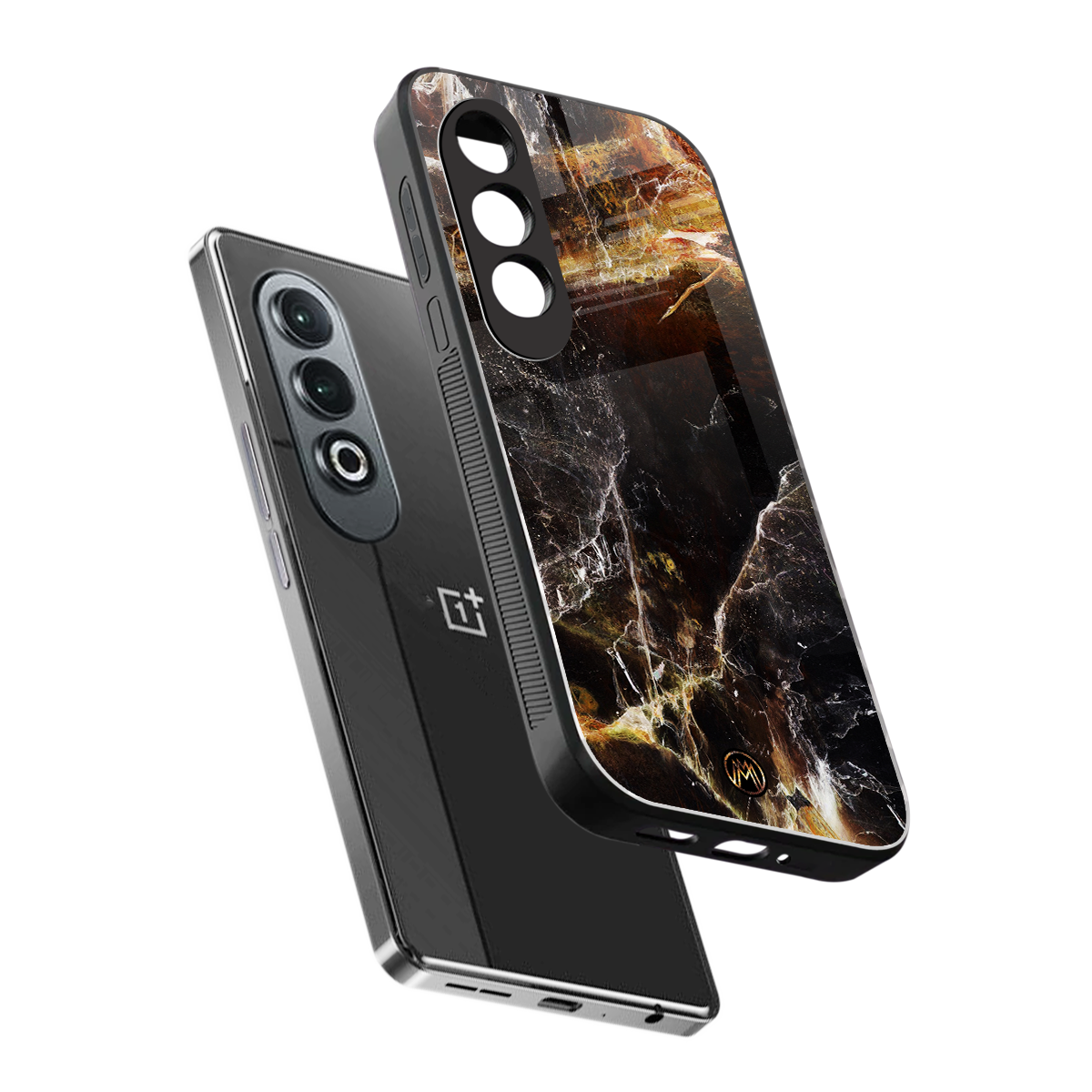 gold dust back phone cover | glass case for oneplus nord ce 4