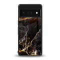 gold dust back phone cover | glass case for google pixel 6 pro