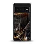 gold dust back phone cover | glass case for google pixel 6 pro