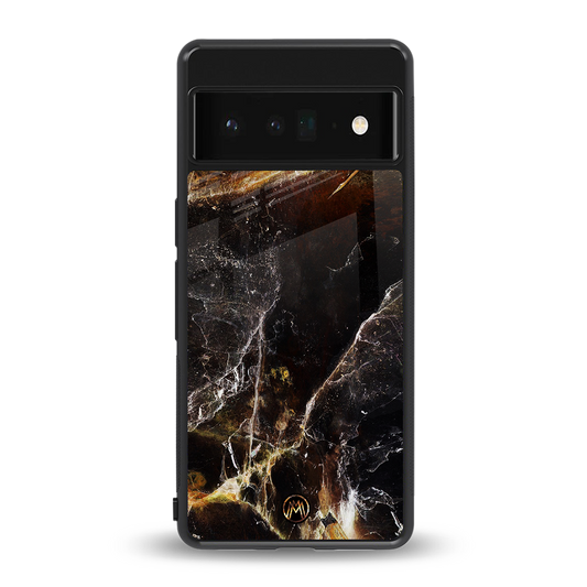 gold dust back phone cover | glass case for google pixel 6 pro