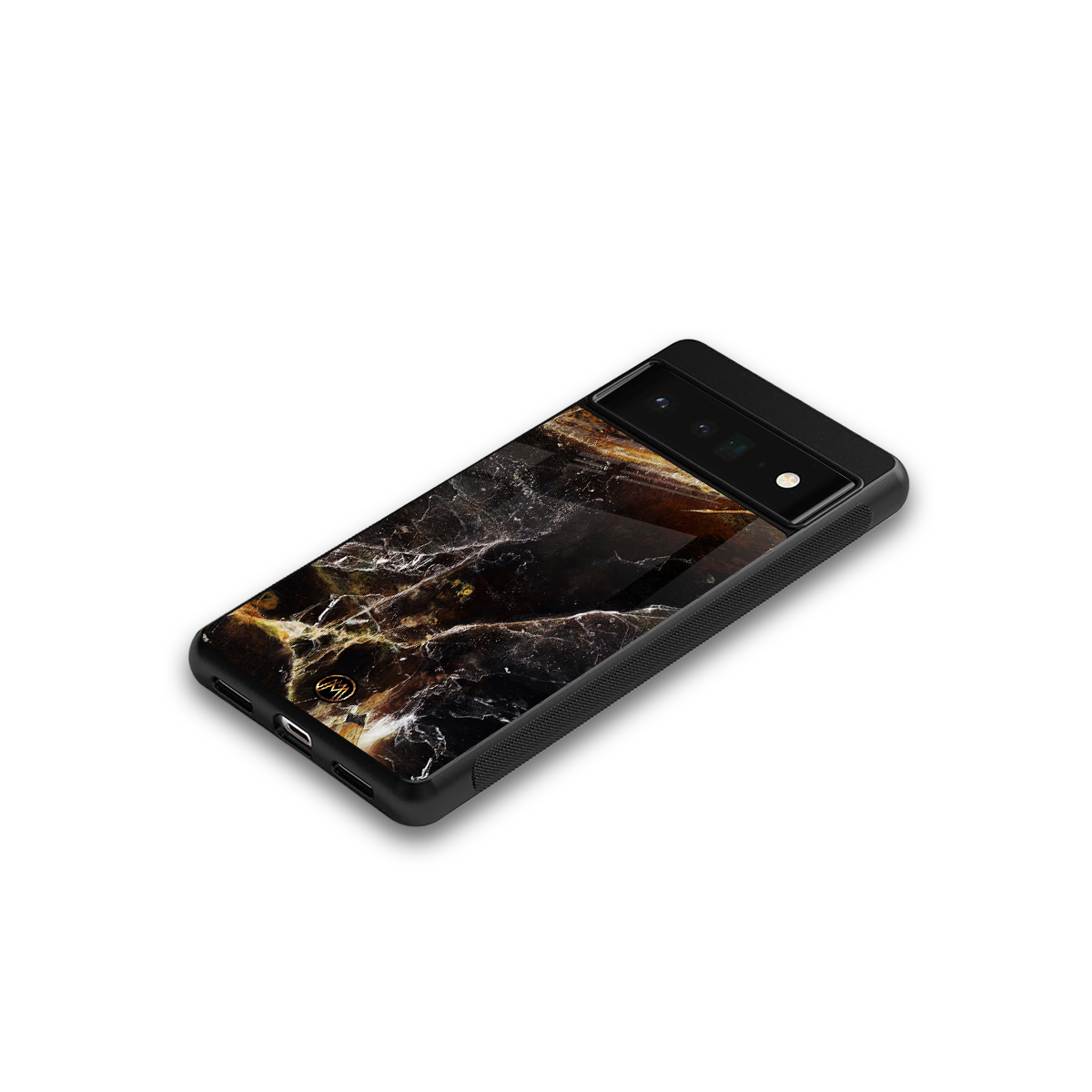 gold dust back phone cover | glass case for google pixel 6 pro