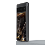 gold dust back phone cover | glass case for google pixel 6 pro