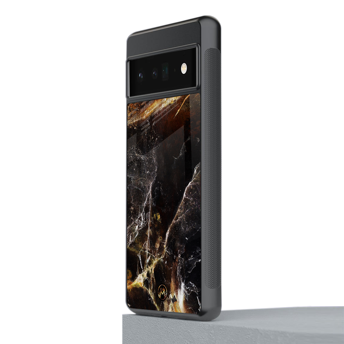 gold dust back phone cover | glass case for google pixel 6 pro