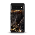 gold dust back phone cover | glass case for google pixel 6