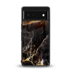 gold dust back phone cover | glass case for google pixel 6
