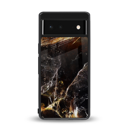 gold dust back phone cover | glass case for Google Pixel 6A