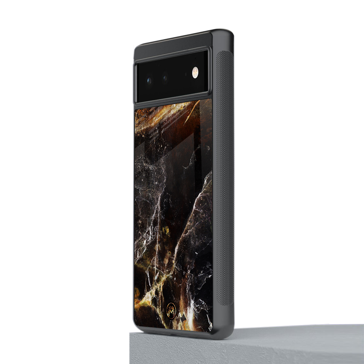 gold dust back phone cover | glass case for google pixel 6