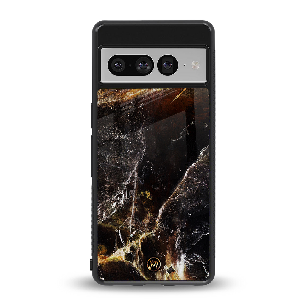 gold dust back phone cover | glass case for google pixel 7 pro