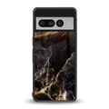 gold dust back phone cover | glass case for google pixel 7 pro