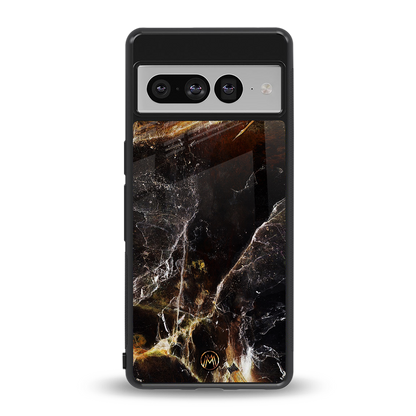 gold dust back phone cover | glass case for google pixel 7 pro