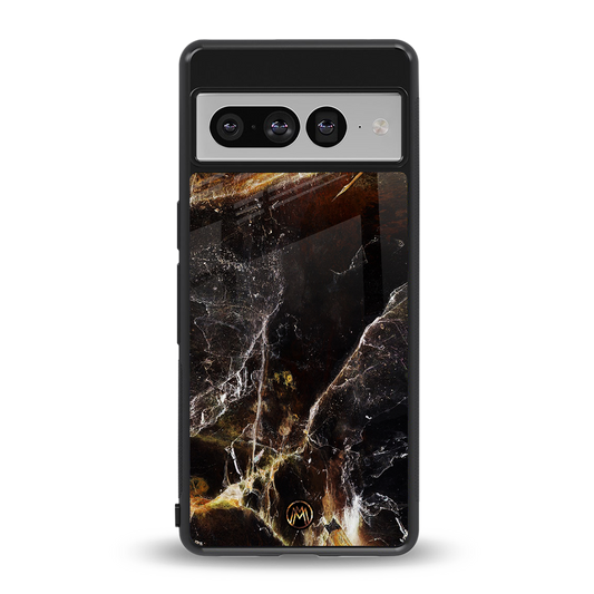 gold dust back phone cover | glass case for google pixel 7 pro