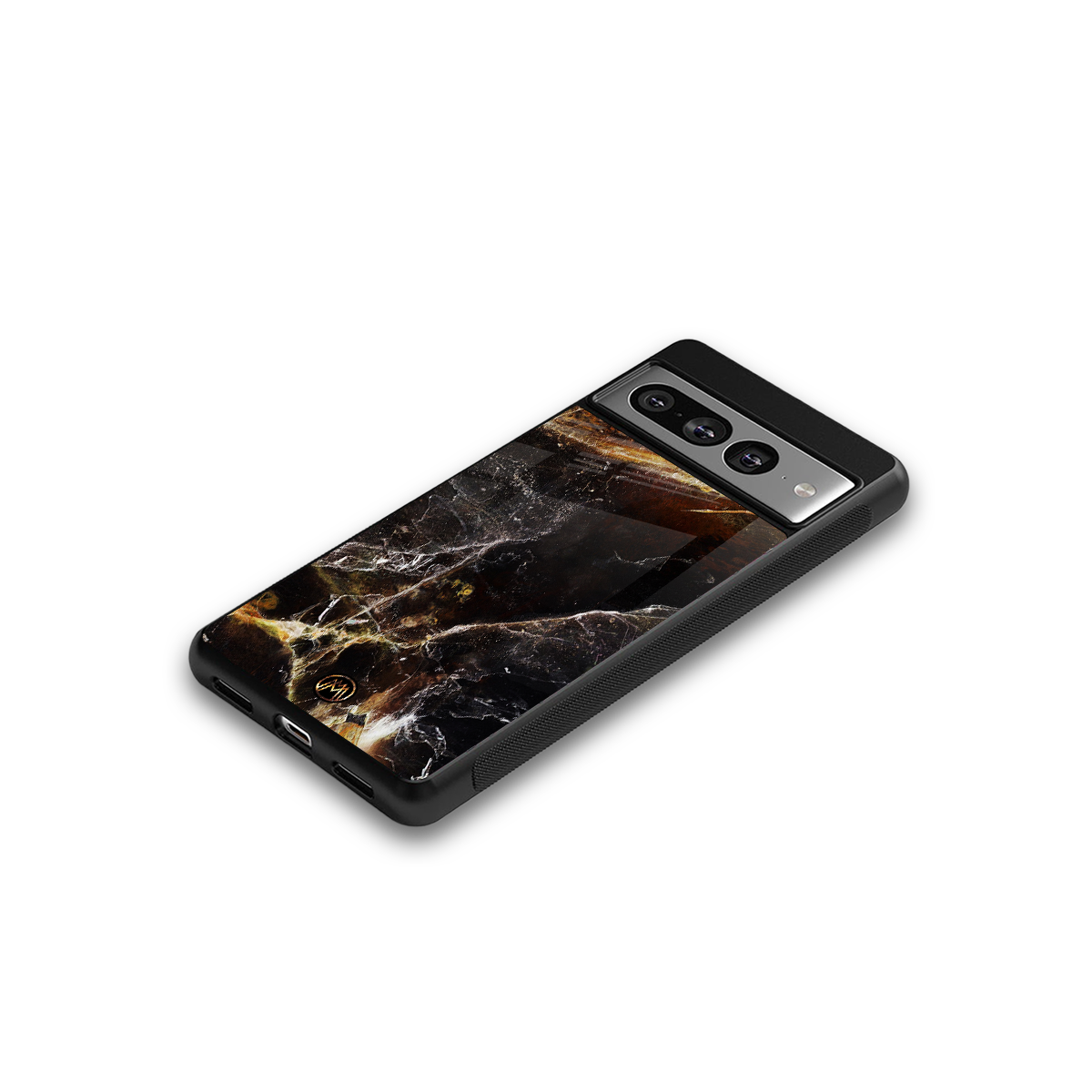 gold dust back phone cover | glass case for google pixel 7 pro