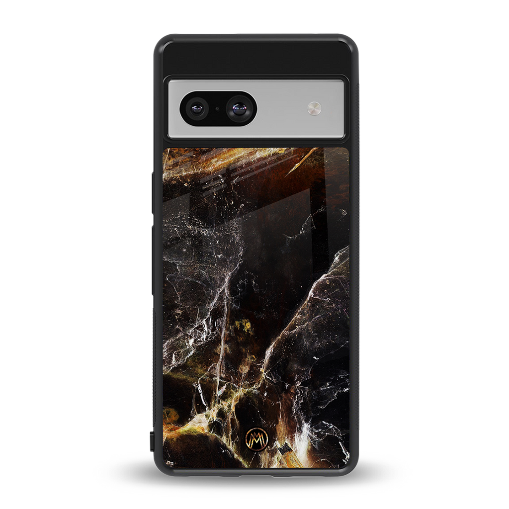 gold dust back phone cover | glass case for Google Pixel 7
