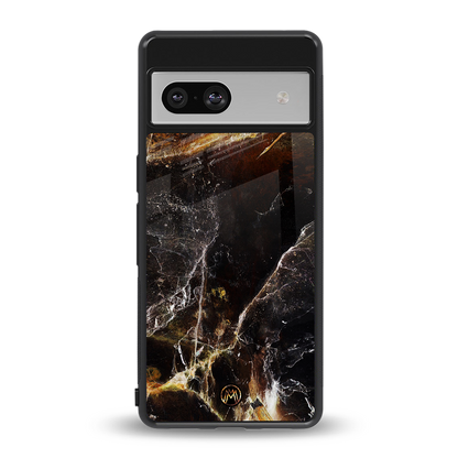 gold dust back phone cover | glass case for Google Pixel 7
