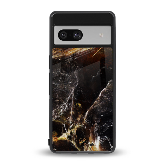 gold dust back phone cover | glass case for Google Pixel 7
