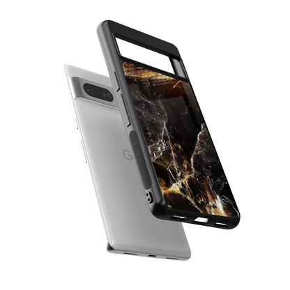 gold dust back phone cover | glass case for Google Pixel 7