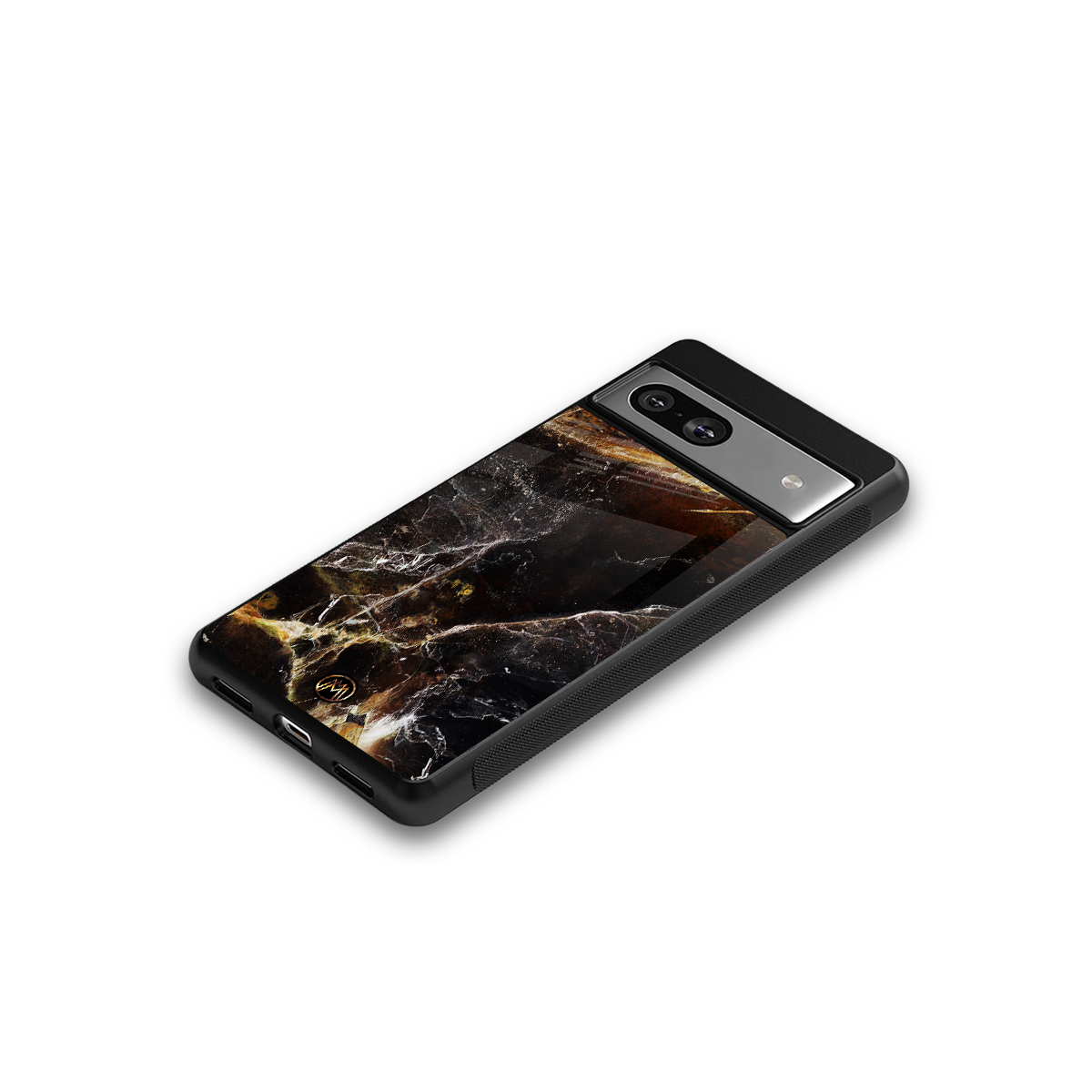 gold dust back phone cover | glass case for Google Pixel 7A