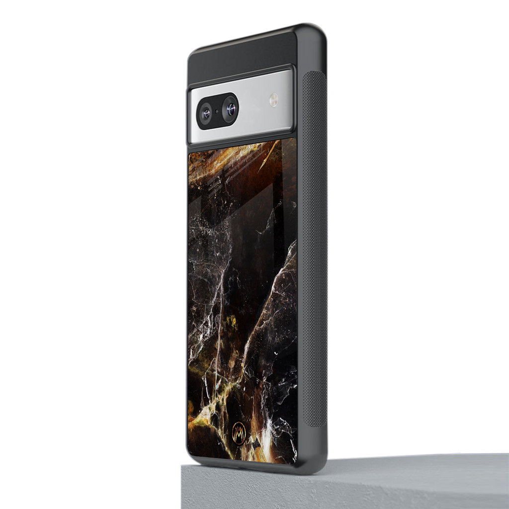 gold dust back phone cover | glass case for Google Pixel 7