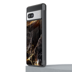 gold dust back phone cover | glass case for Google Pixel 7