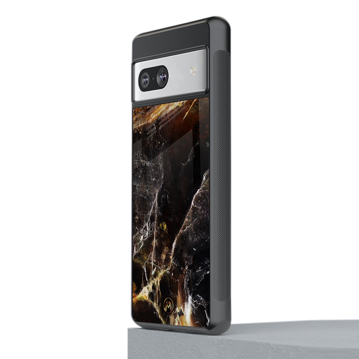 gold dust back phone cover | glass case for Google Pixel 7A