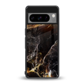 gold dust back phone cover | glass case for google pixel 8 pro