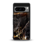 gold dust back phone cover | glass case for google pixel 8 pro
