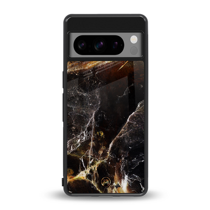 gold dust back phone cover | glass case for google pixel 8 pro