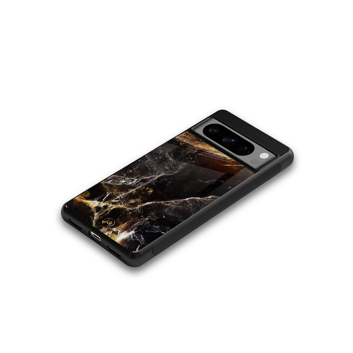 gold dust back phone cover | glass case for google pixel 8 pro