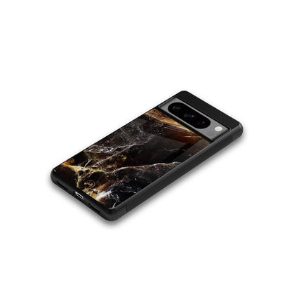 gold dust back phone cover | glass case for google pixel 8 pro