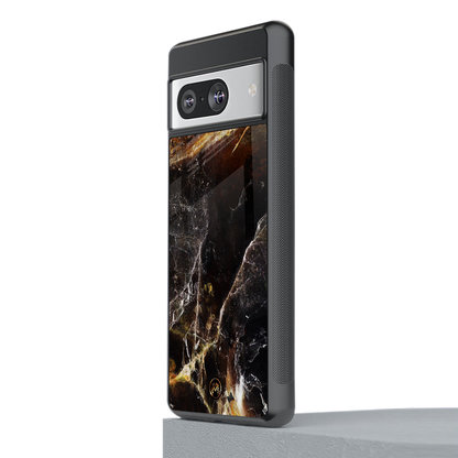 gold dust back phone cover | glass case for Google Pixel 8