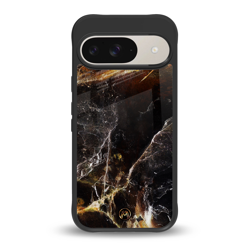 gold dust back phone cover | glass case for google pixel 9