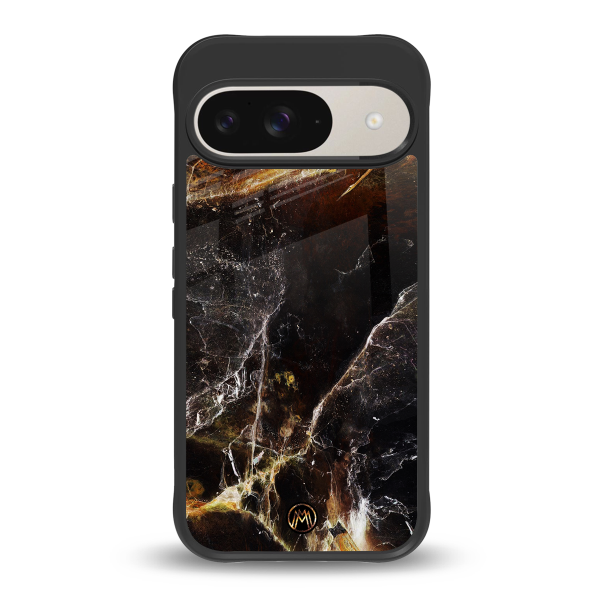 gold dust back phone cover | glass case for google pixel 9