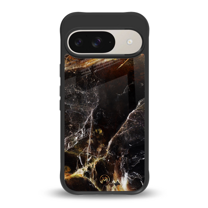 gold dust back phone cover | glass case for google pixel 9
